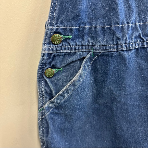 Liberty Blue Denim Carpenter Bib Overalls 42 x 32 - Picture 4 of 15